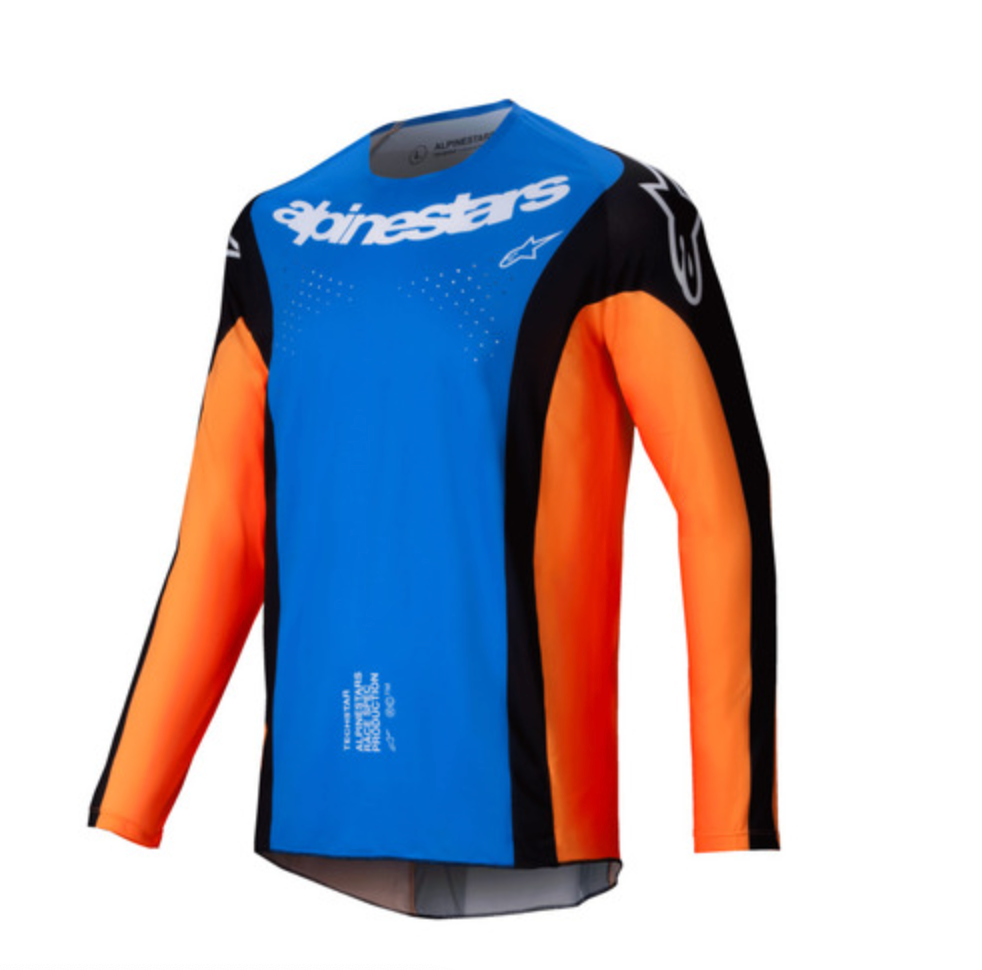 Alpinestars 2025 Techstar Melt Jersey - Orange/Blue