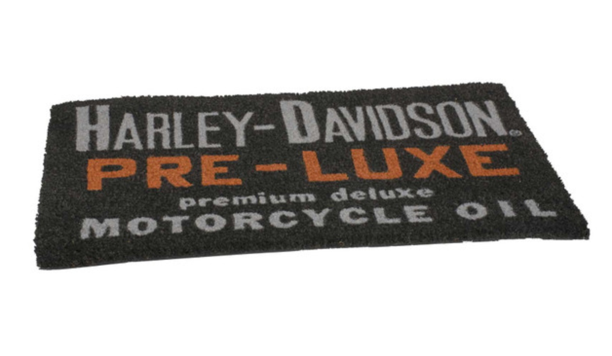 Harley-Davidson® Pre-Luxe Entry Mat, Durable Coir w/ Rubber Backing - Black