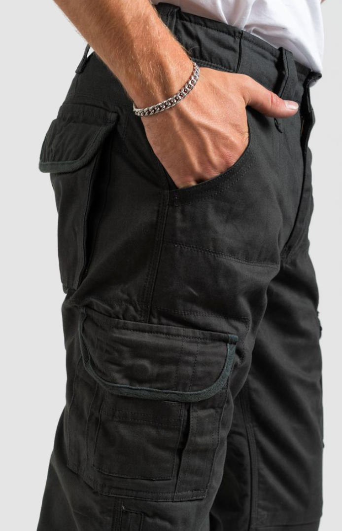 Resurgence Gear Mens Motorcycle Cargo Straight-Grey