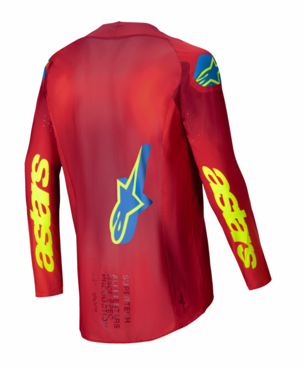 Alpinestars 2025 Supertech Maker Jersey - Bright Red/Fluro Yellow