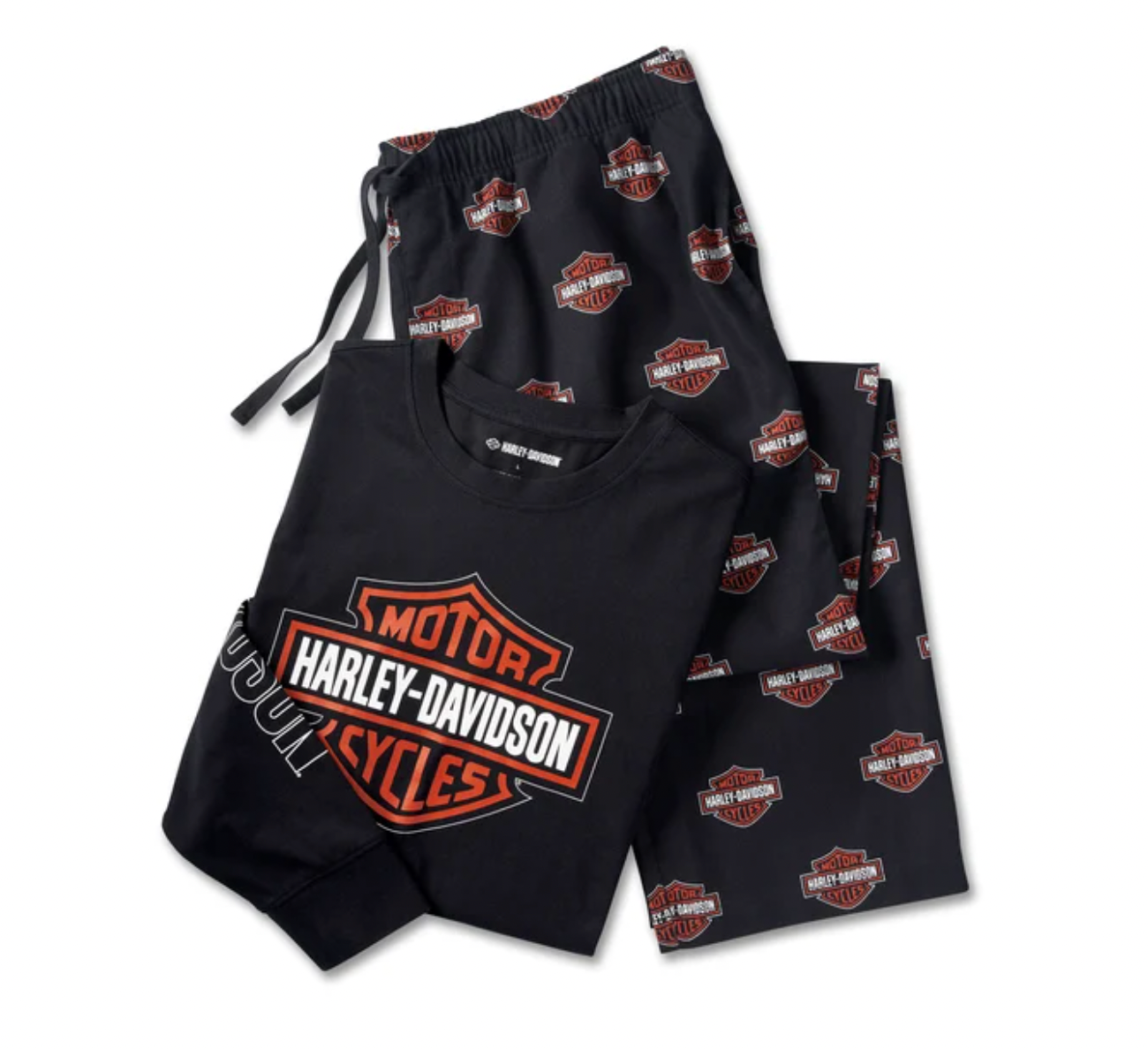 Men's Bar & Shield Long Sleeve Pajama Set