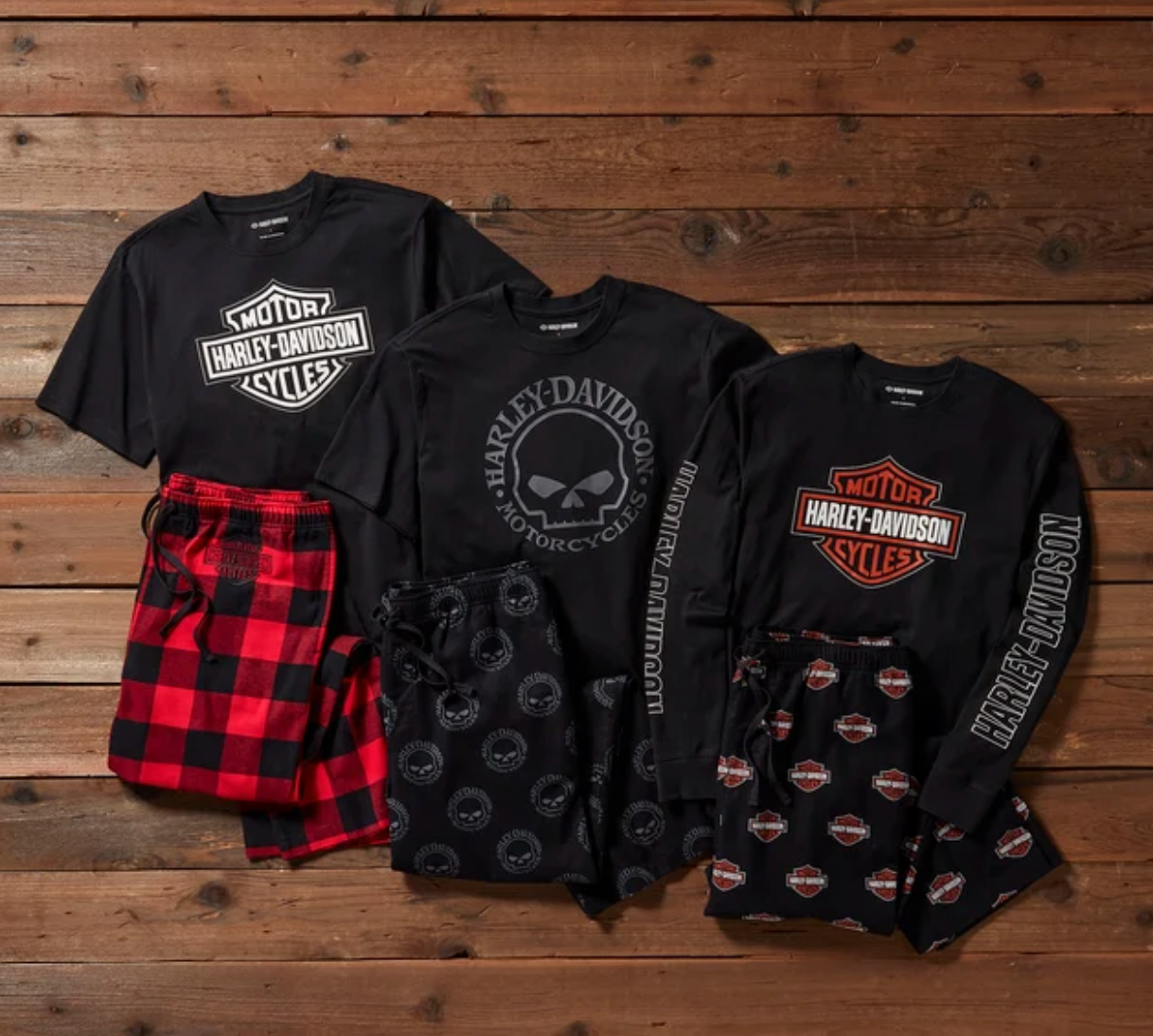 Men's Bar & Shield Long Sleeve Pajama Set