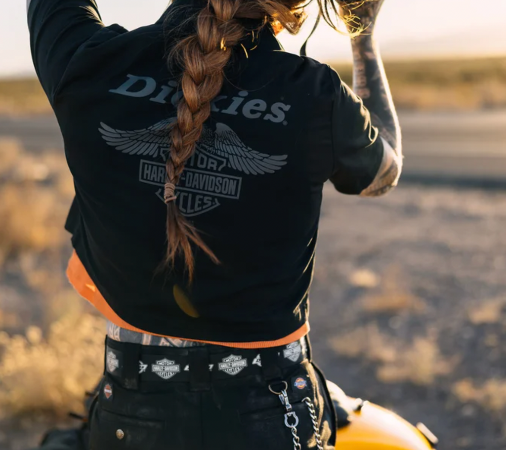 Women's Dickies x H-D Eagle Cropped Work Shirt