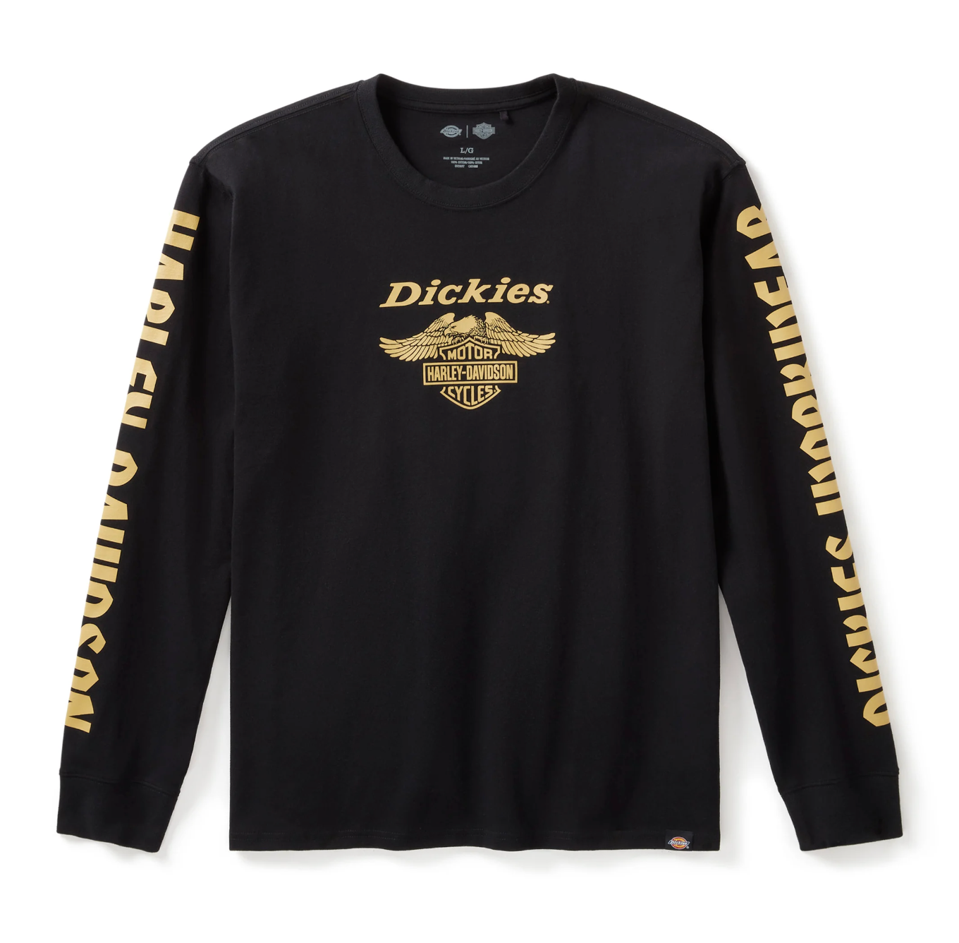 Men's Dickies x H-D Heavyweight Long Sleeve Eagle Tee - Anthracite