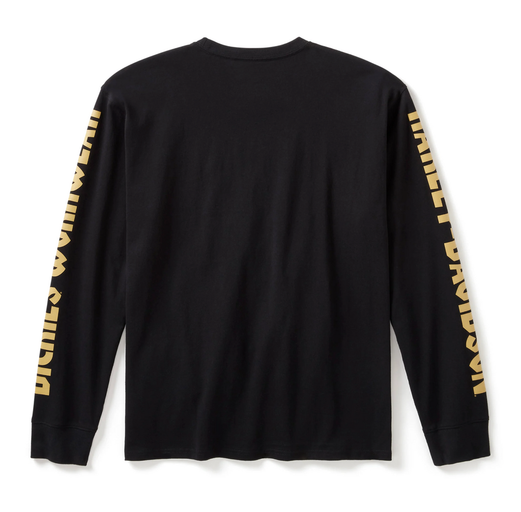 Men's Dickies x H-D Heavyweight Long Sleeve Eagle Tee - Anthracite