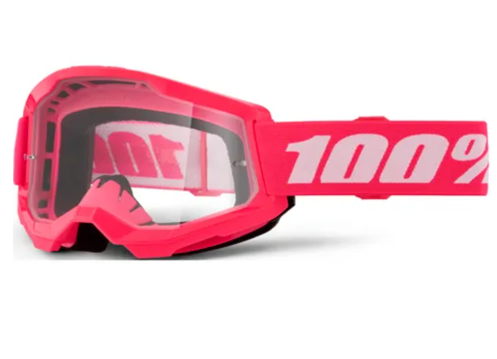 100% Strata2 Goggle Pink - Clear Lens