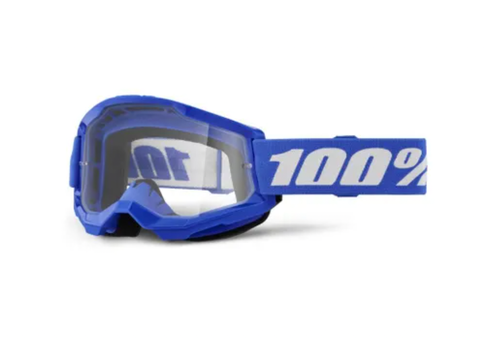 100% Strata 2 JUNIOR Goggle Blue - Clear Lens
