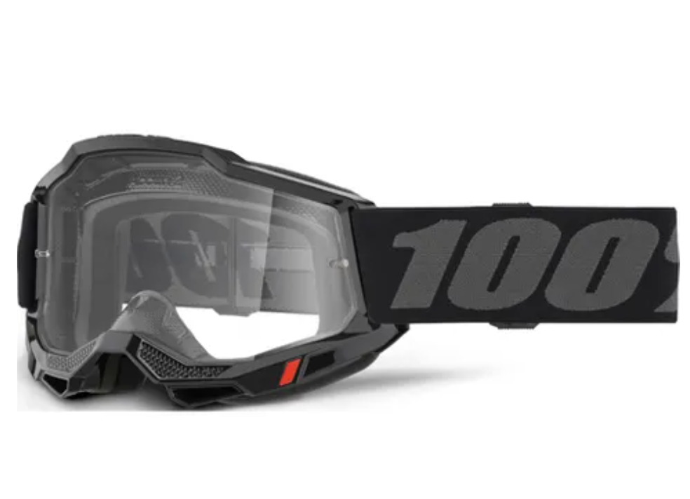 100% Accuri 2 OTG Goggle Black - Clear Lens