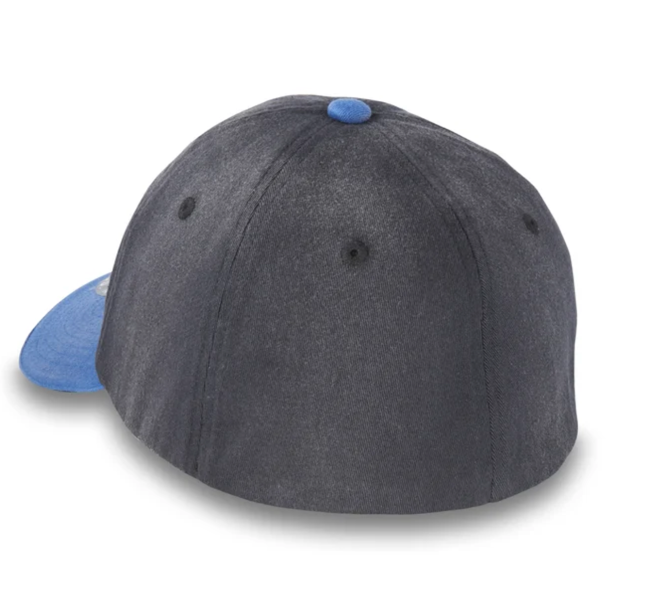 Reflective #1 Curved Bill Fitted Baseball Hat - Black Beauty & True Blue