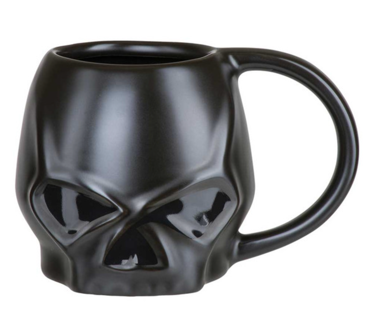 Harley-Davidson® Core Sculpted Skull Coffee Mug, 14 oz. - Matte Black HDX-98616