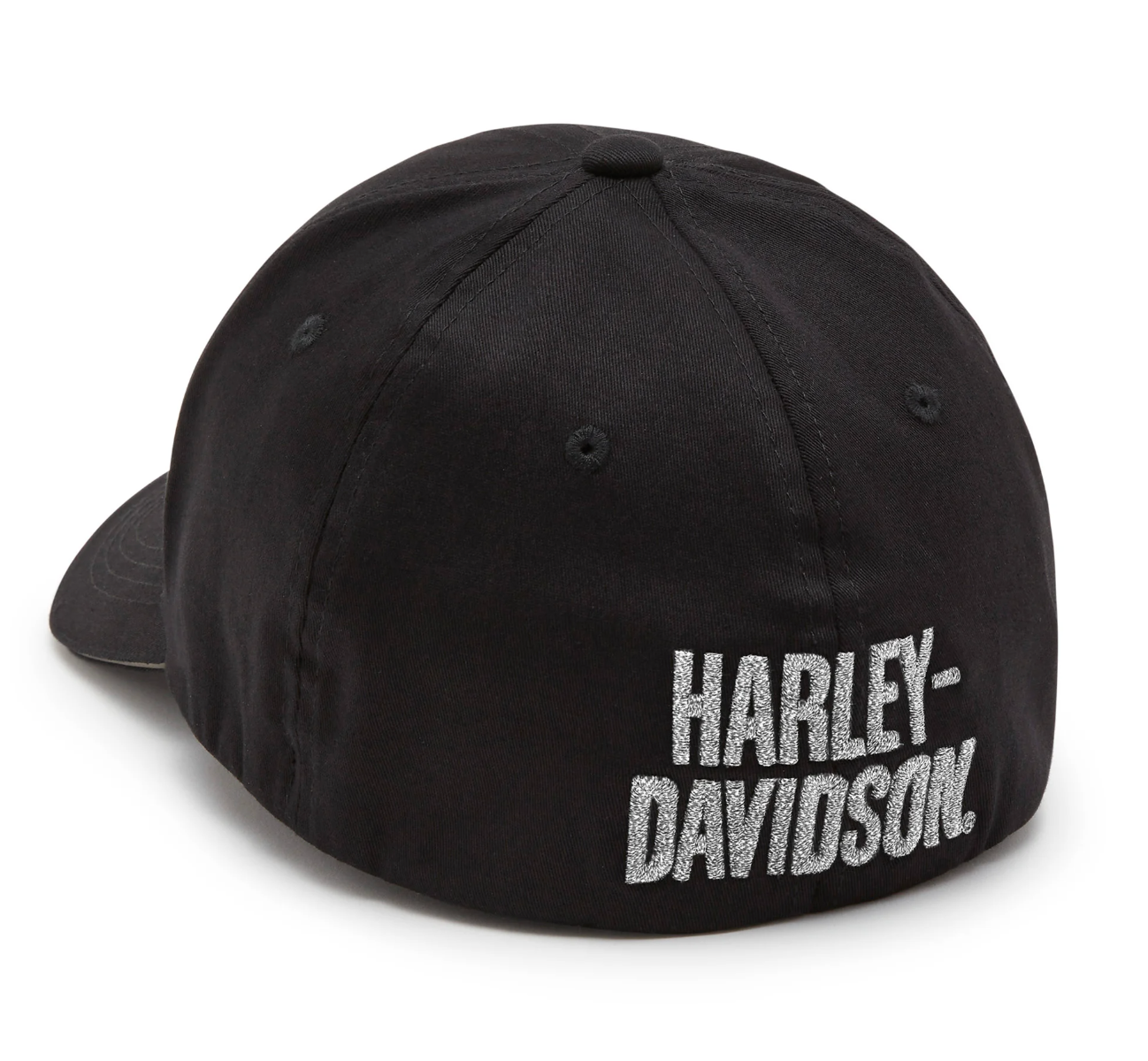 Willie G Skull Reflective Softail Stretch Fit Baseball Hat