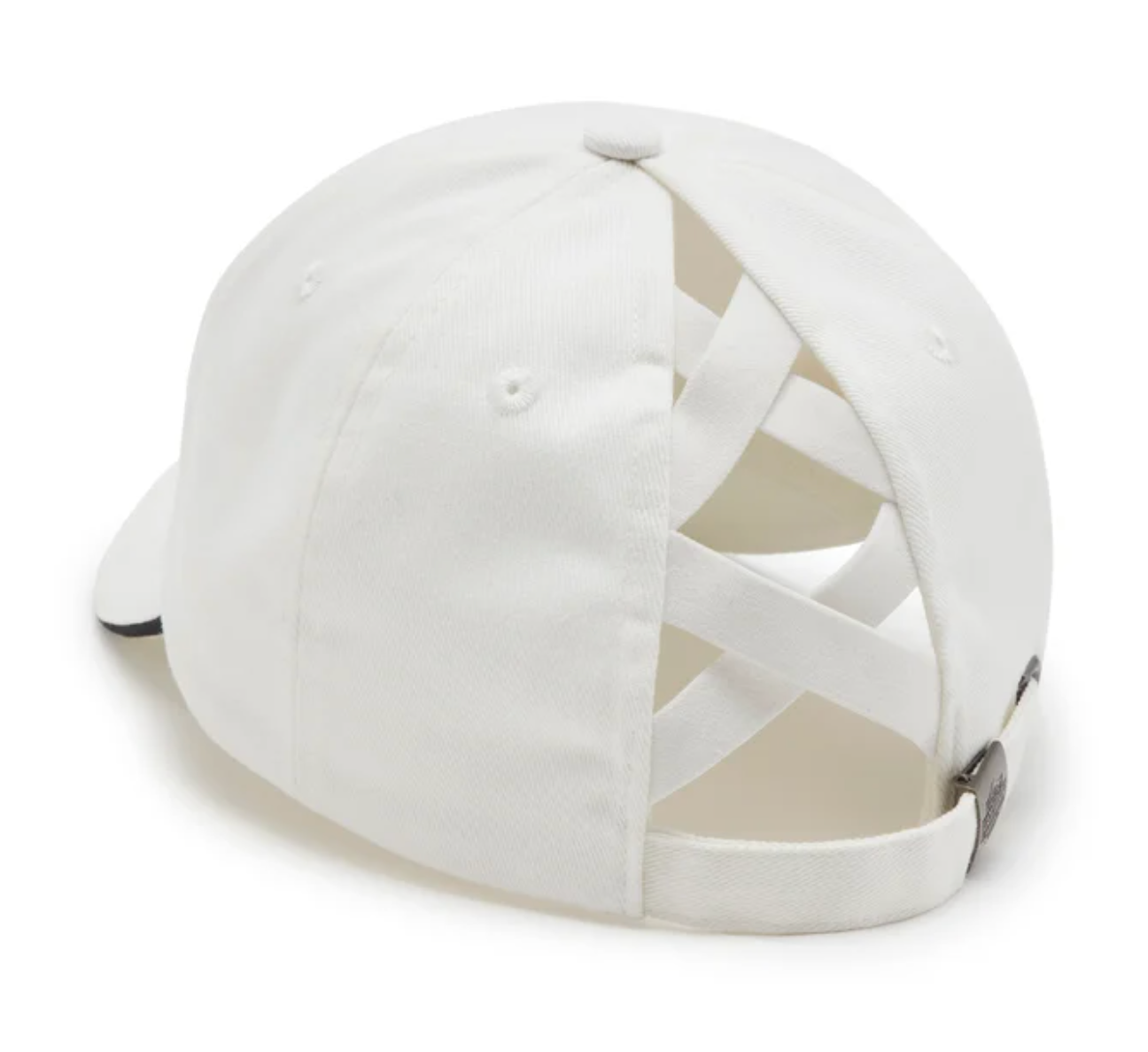 Essential Arched Font Ponytail Cap - Cloud Dancer