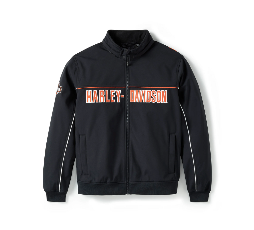 Men's Idyll Windproof Soft Shell Jacket - Harley Black
