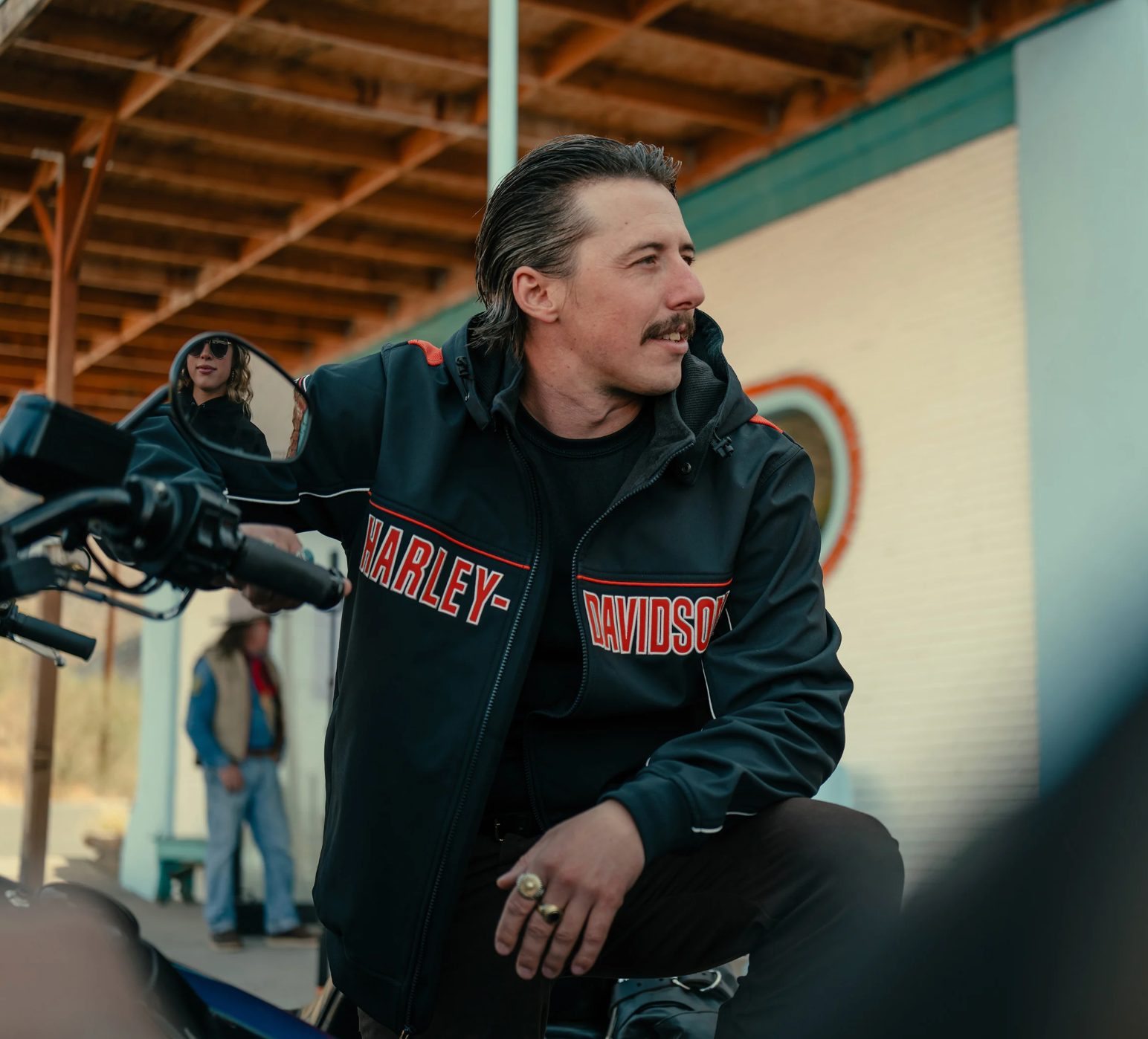 Men's Idyll Windproof Soft Shell Jacket - Harley Black