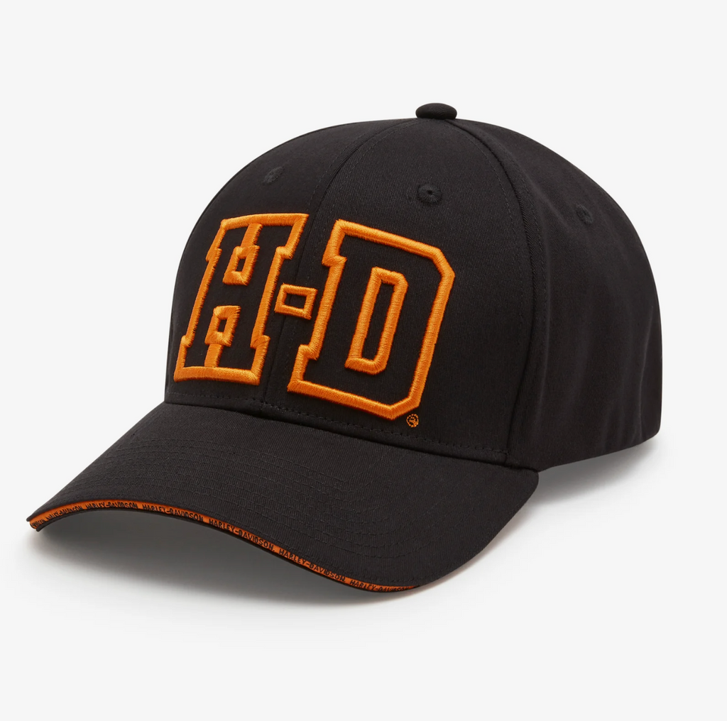 H-D® Softail Stretch Fit Baseball Hat - Harley Black