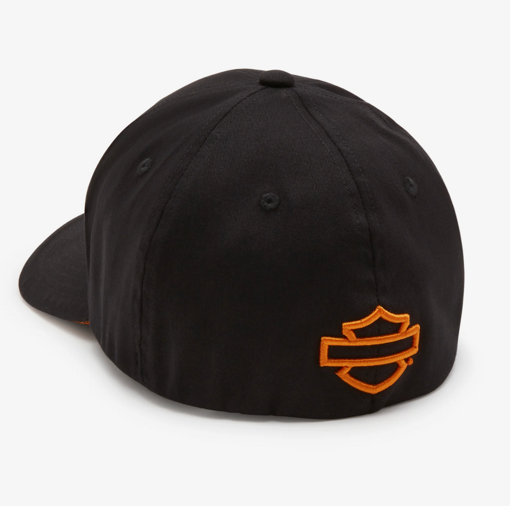 H-D® Softail Stretch Fit Baseball Hat - Harley Black
