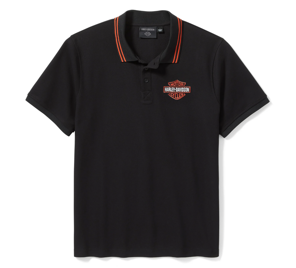 Bar & Shield Pique Polo