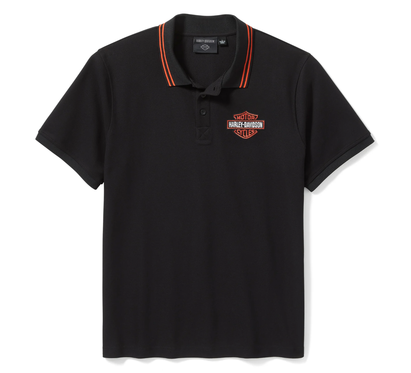 Bar & Shield Pique Polo