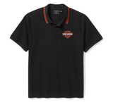 Bar & Shield Pique Polo