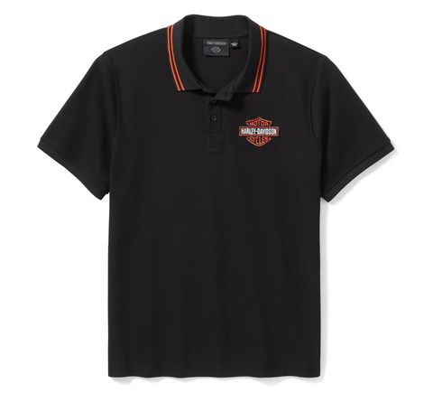 Bar & Shield Pique Polo