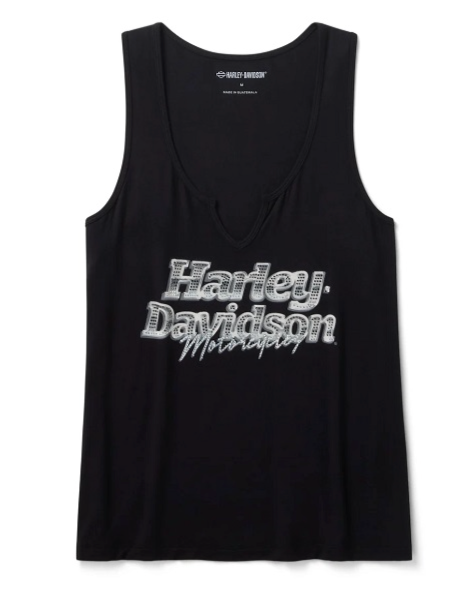 Harley-Davidson® Bling Notch Neck Tank Top