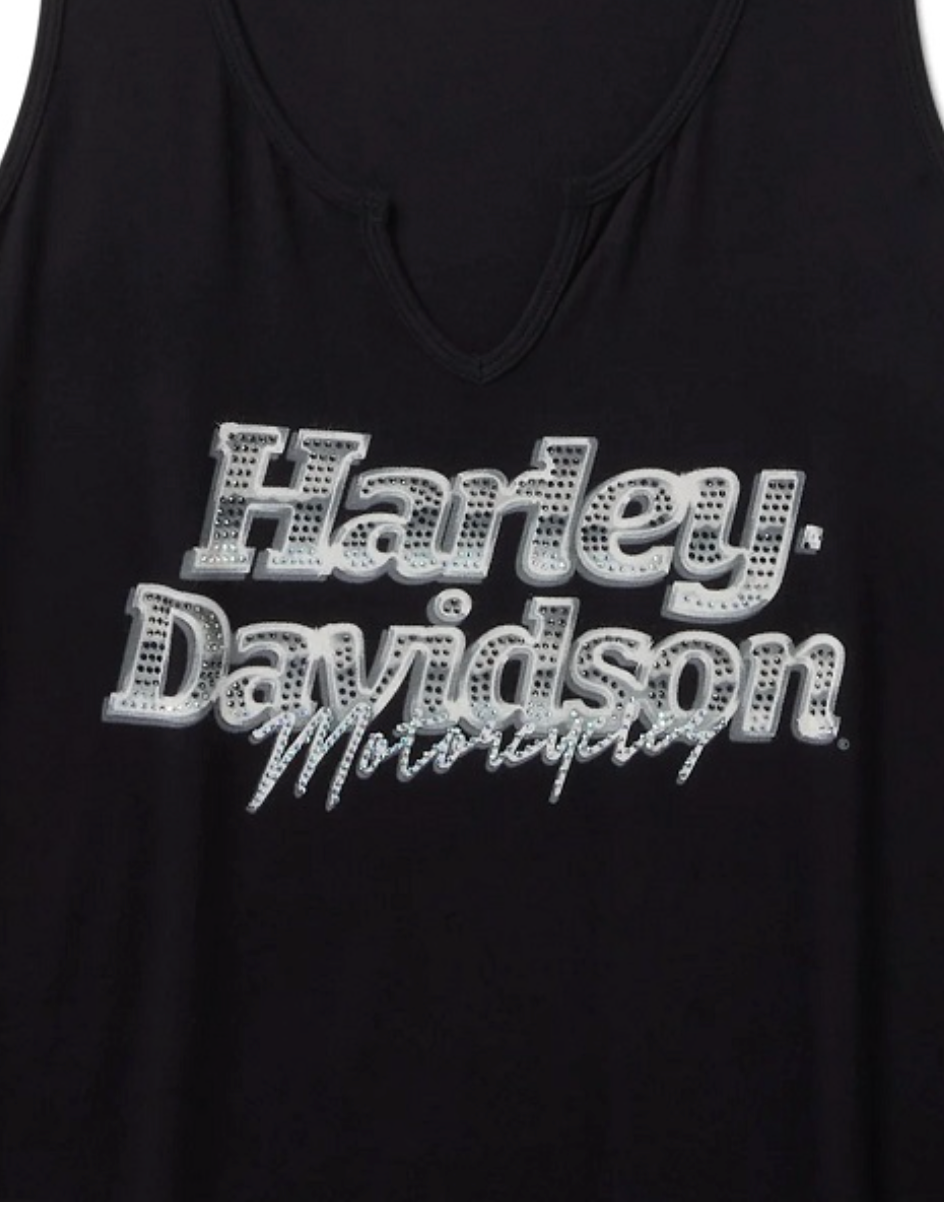 Harley-Davidson® Bling Notch Neck Tank Top