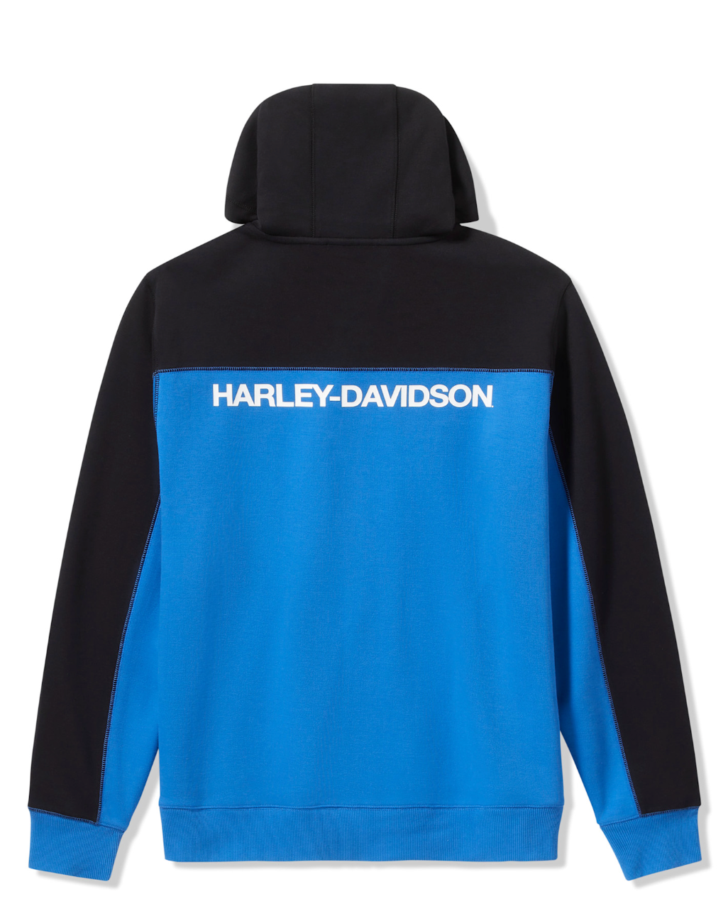 Men's H-D® TECH Gaiter Full Zip - Colorblock - Nebulas Blue & Harley Black