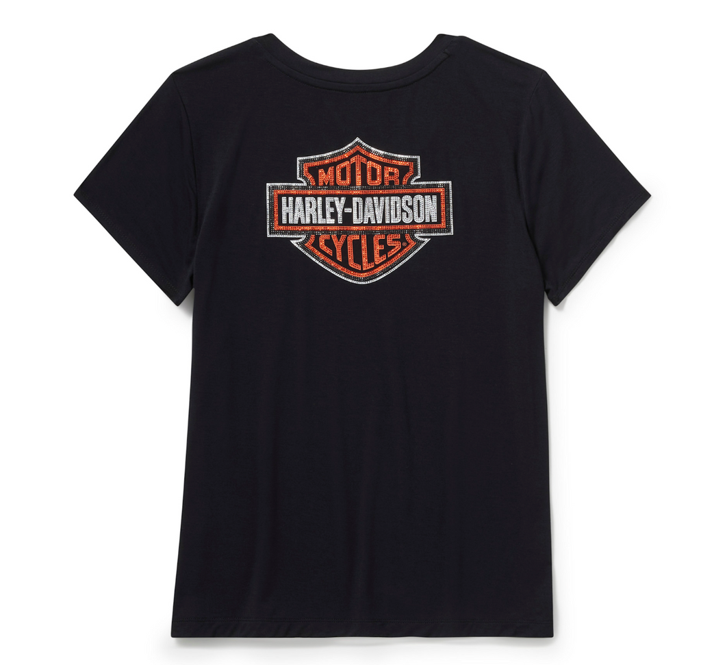 Women's Essential Bling V Neck Tee