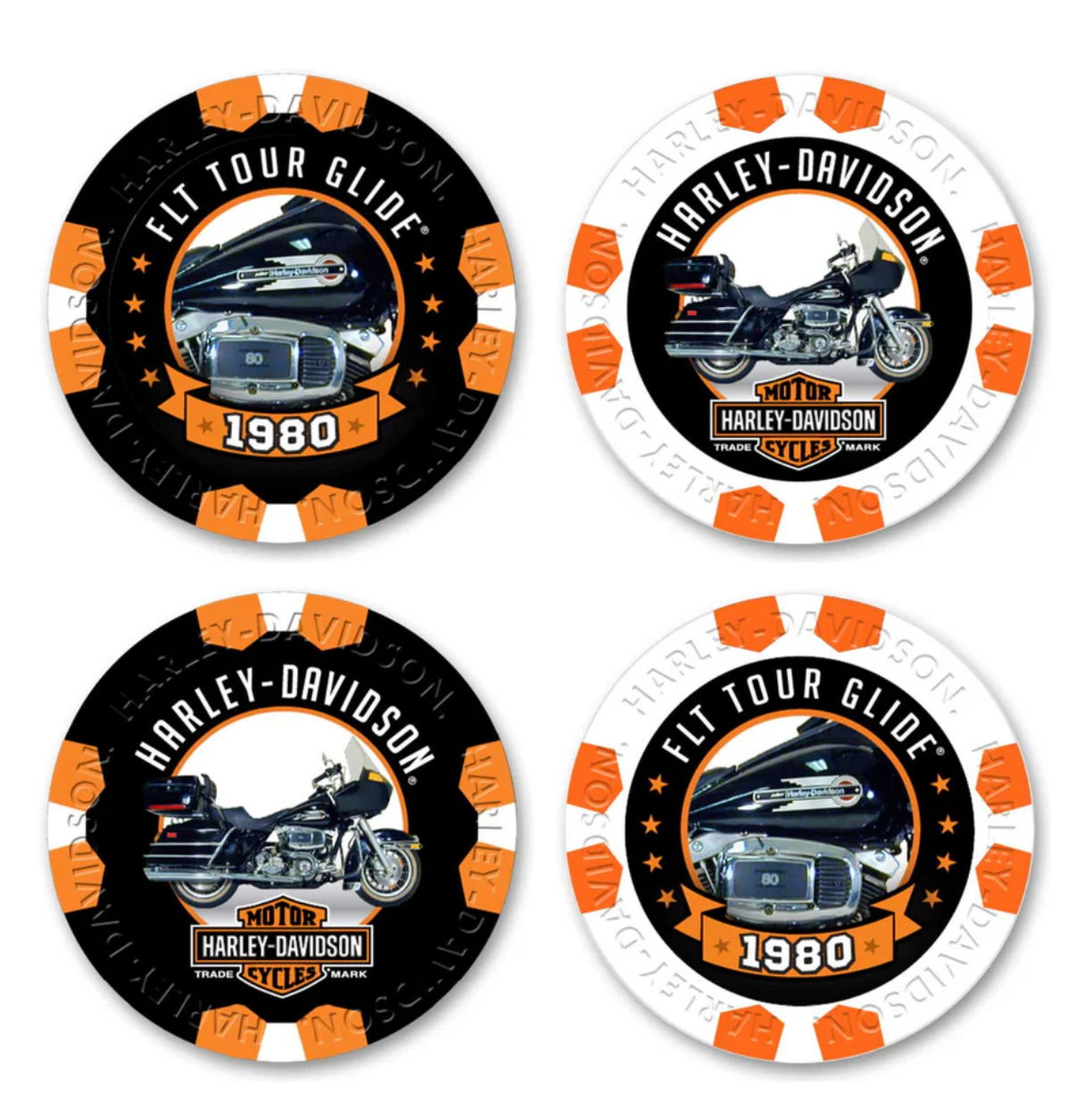 Harley-Davidson® Vintage Series 17 - 1980 FLT Tour Glide Collectible Poker Chips