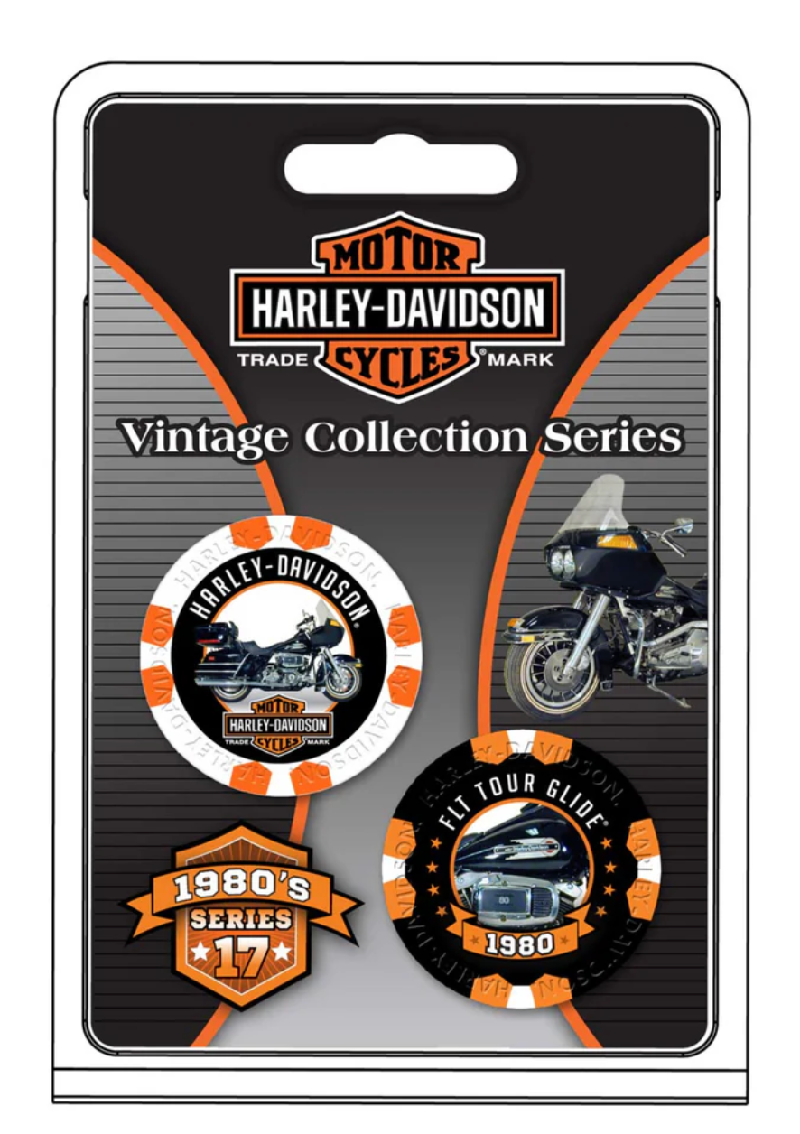 Harley-Davidson® Vintage Series 17 - 1980 FLT Tour Glide Collectible Poker Chips