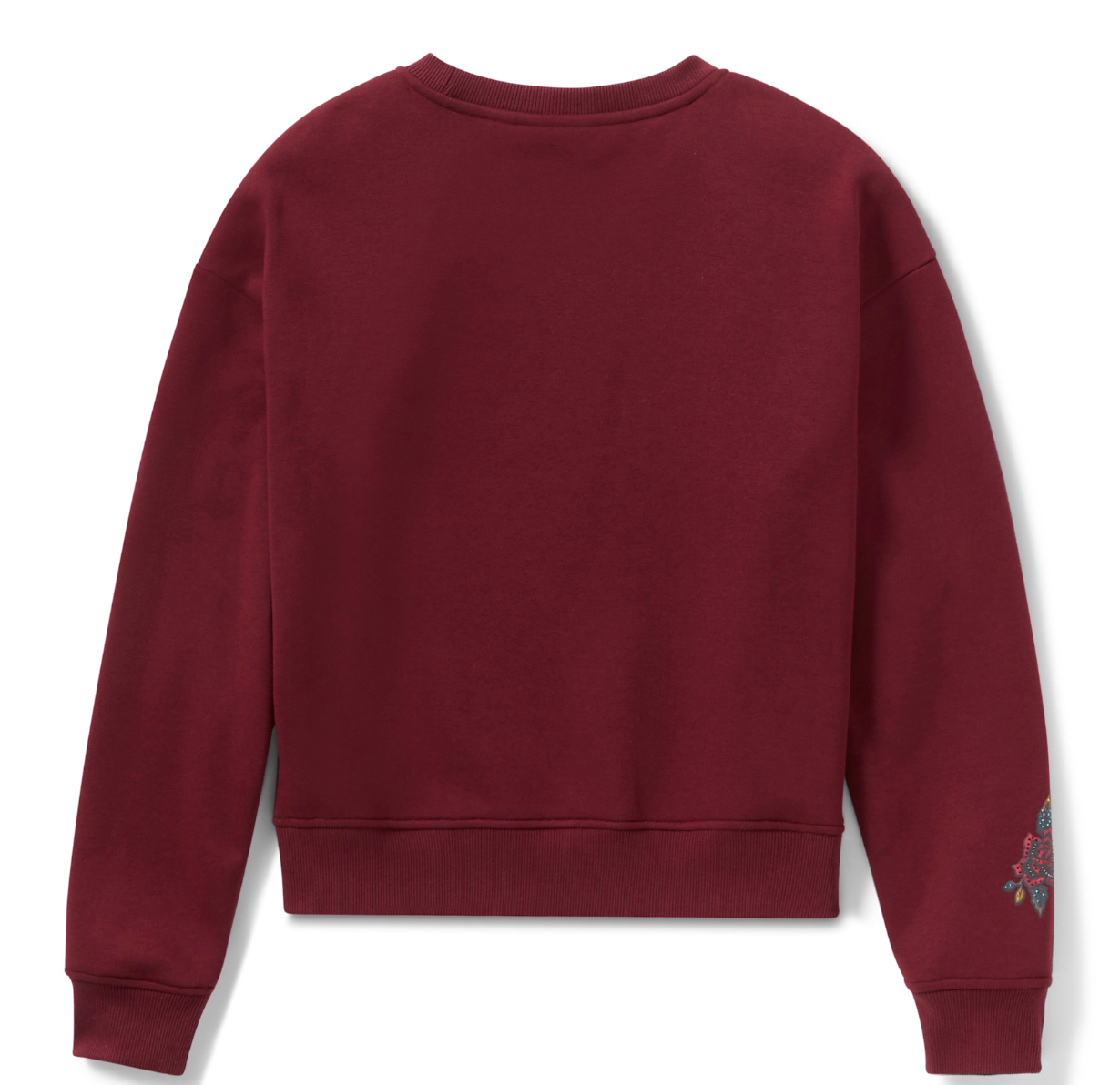 Women's Serpent Rose Bling Fleece - Maroon Banner