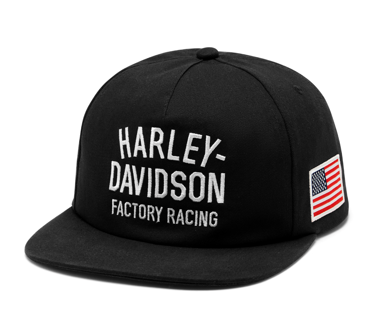 Factory Racing Twill Baseball Cap - Harley Black