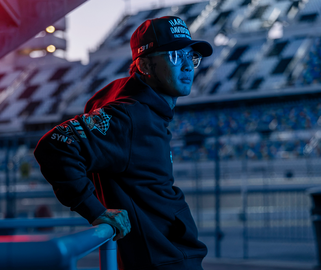 Factory Racing Twill Baseball Cap - Harley Black