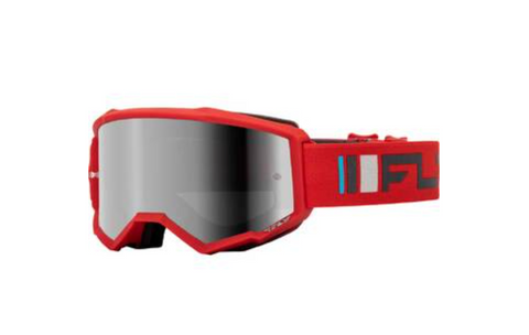 Fly Racing Zone Red / Charcoal Mirrored Goggles