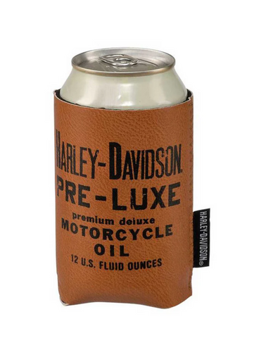 Harley-Davidson® Pre-Luxe Leatherette Can Cooler