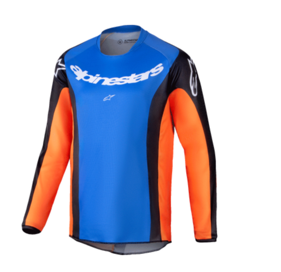 Alpinestars 2025 Youth Racer Melt Jersey - Orange/Blue