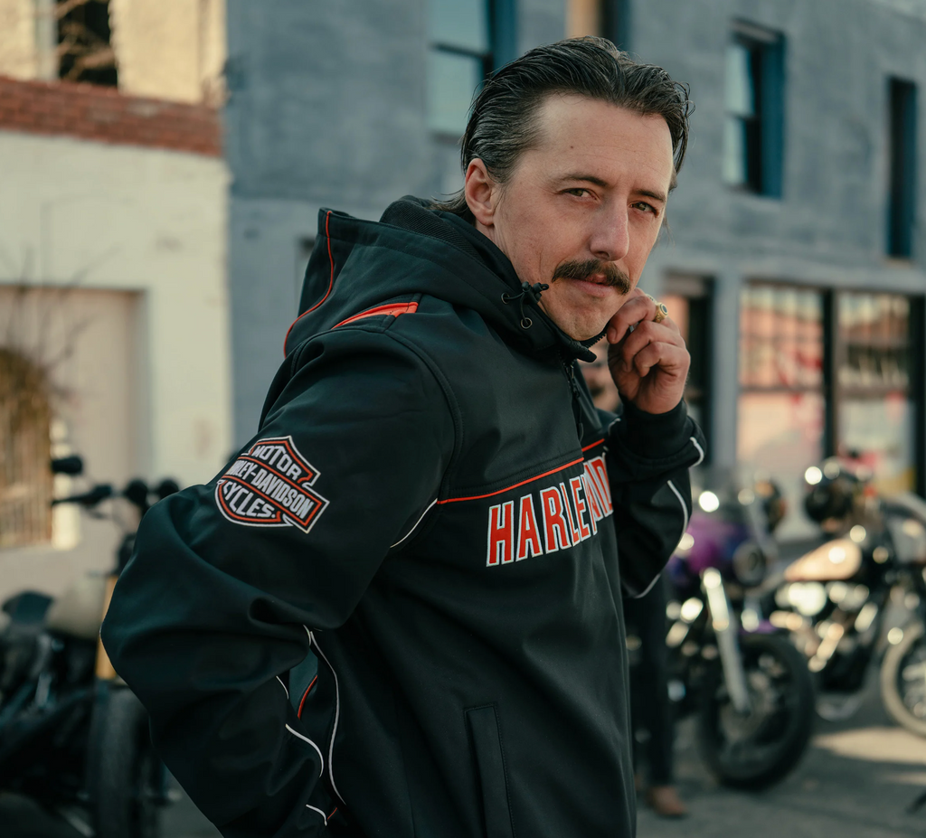 Men's Idyll Windproof Soft Shell Jacket - Harley Black