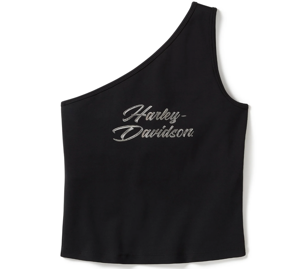 Women's Essential Bling One Shoulder Top