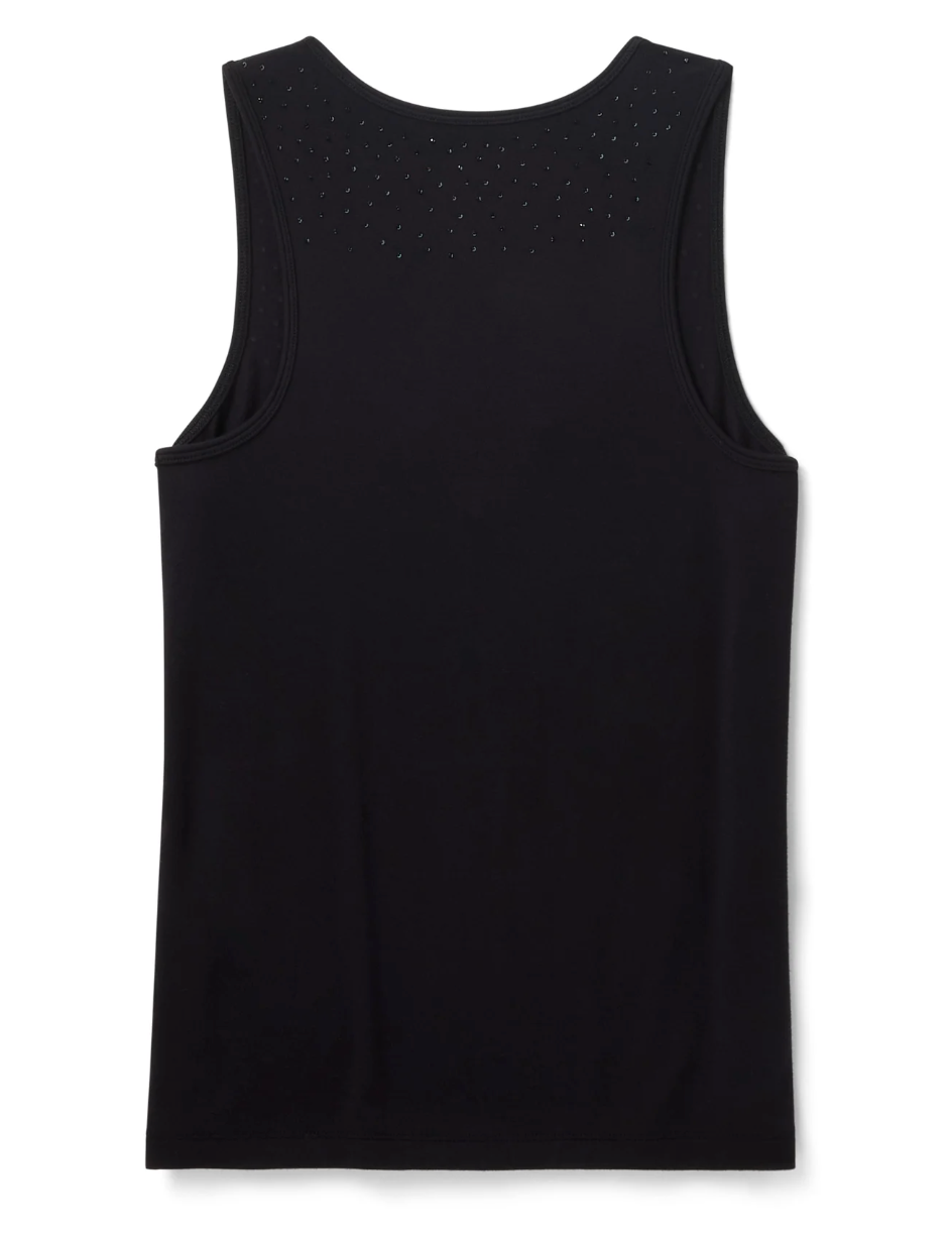 Women's Bling H-D® Slow Burn Notch Neck Tank - Harley Black