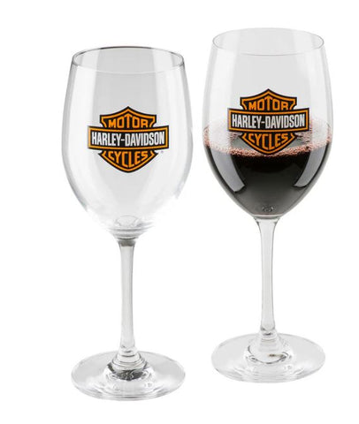 Harley-Davidson Bar & Shield Wine Glass Set