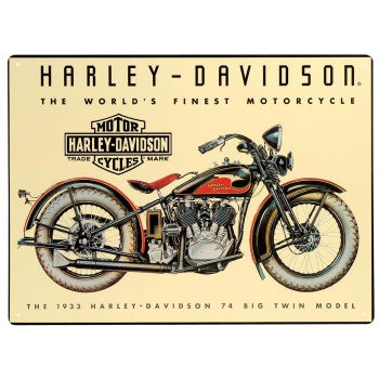 Harley-Davidson 74 Big Twin Tin Sign 2010011