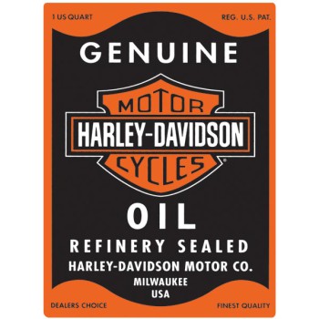 Harley-Davidson Oil Can Rectangle Tin Sign 2010631