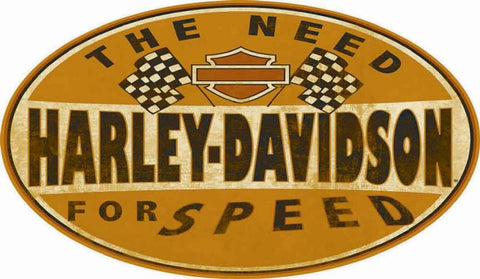HARLEY-DAVIDSON NEED FOR SPEED TIN SIGN 2010661
