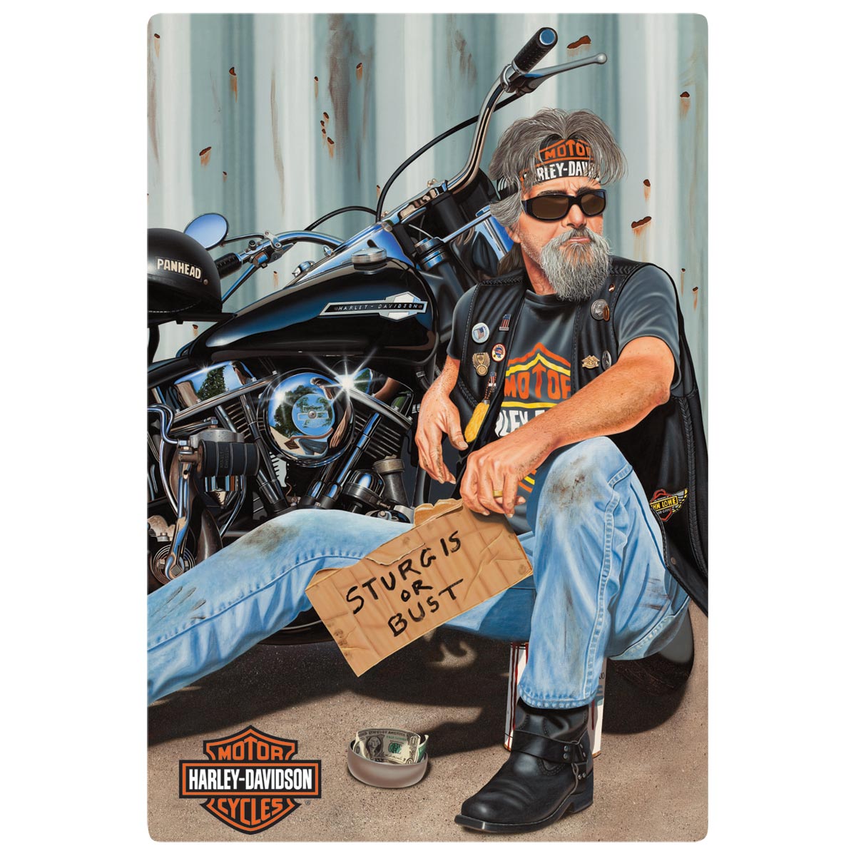 Harley-Davidson Pan Handler Tin Sign 2010881