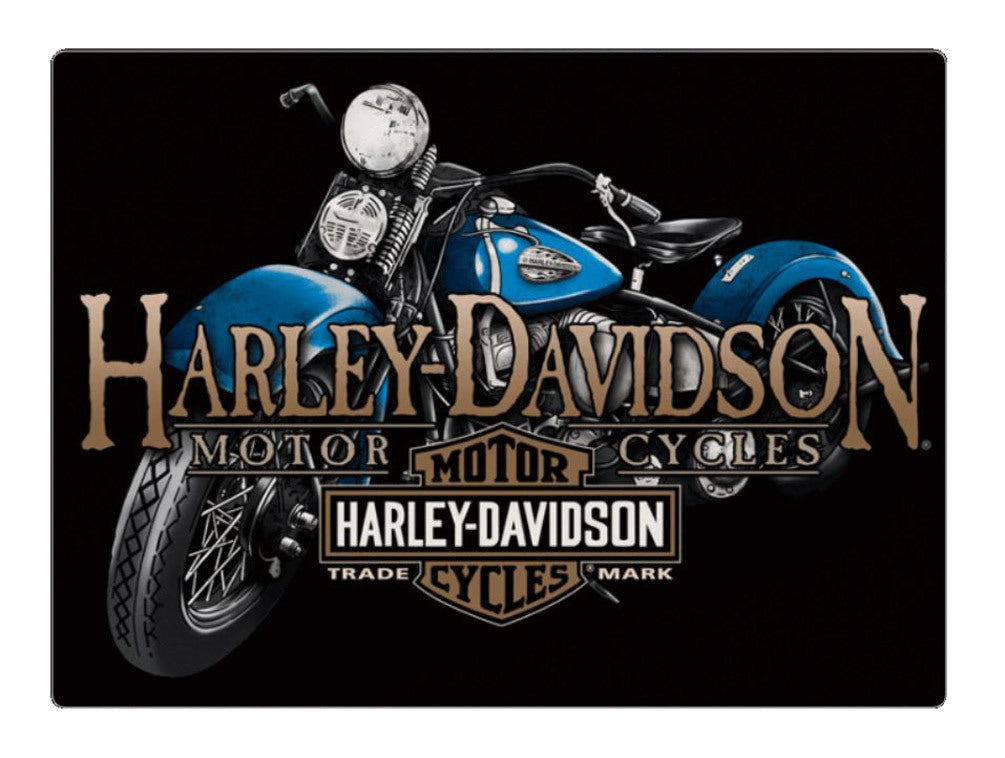 Harley-Davidson Old Blue Tin Sign 2011331