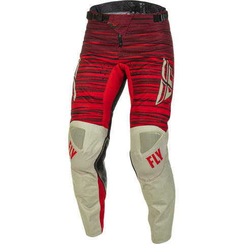 FLY RACING KINETIC 2022 MEN'S WAVE PANT - GREY / RED