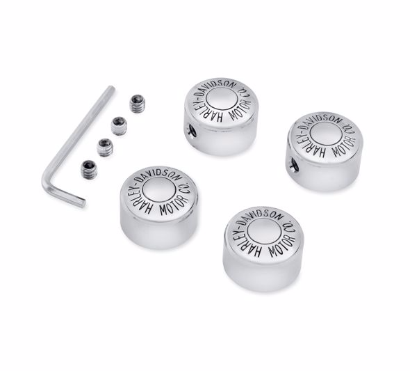 Harley Davidson Chrome Head Bolt Cover Kit W/Lo 43884-96