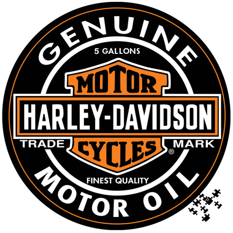 Harley-Davidson® Motor Oil Round Puzzle- 6022