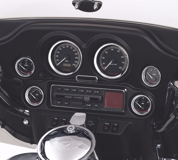 Harley Davidson Kit Bezel, Aux Gauge Instrument 74550-92t