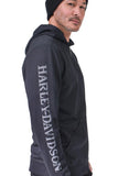 Harley-Davidson Men's Skull Full Zip Hoodie Black